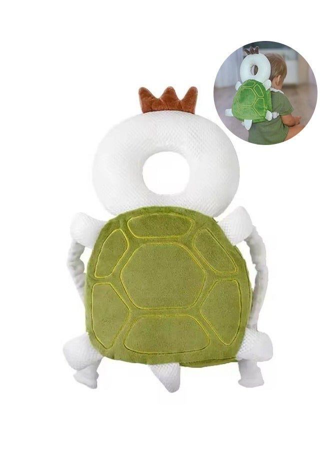 Baby Headrest Infant Plush Turtle Anti-Collision Headrest Baby Head Protection Backrest Child Toddler Anti-Fall Cap - Image 1