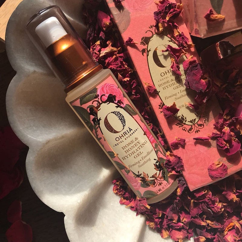 Ohria Ayurveda Rose  Honey Hydrating Face Gel  Firming Emollient  Soothing  Men  Women  For All Skin Types  50ml - Image 2