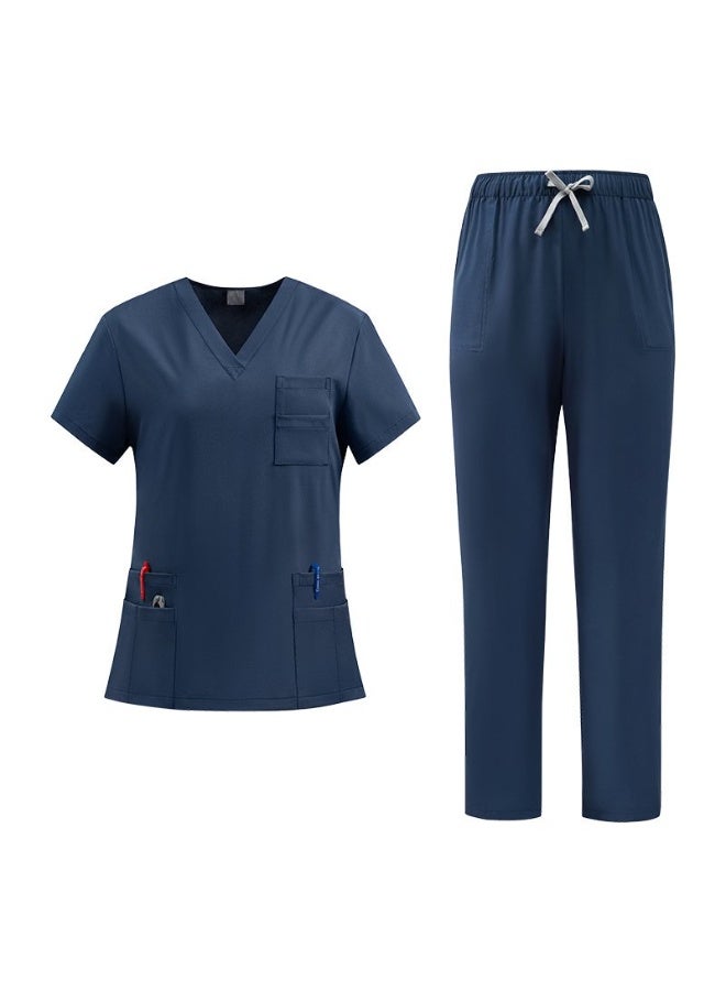 Joychic Womens Men Medical Scrubs Set Unisex Scrub Top and Scrub Pant Set Medical Uniform Scrubs Medical Uniform Set - Image 4