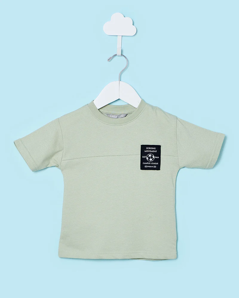 ردتاغ Infant Boys Mint Printed T-Shirt
