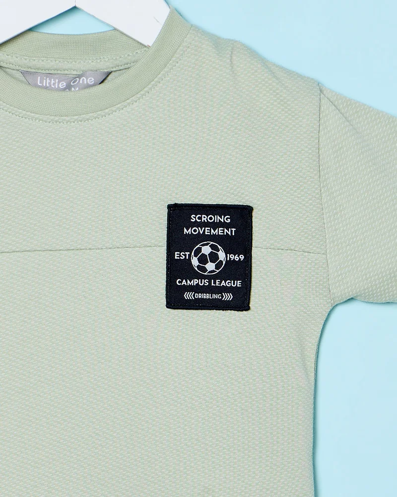 ردتاغ Infant Boys Mint Printed T-Shirt