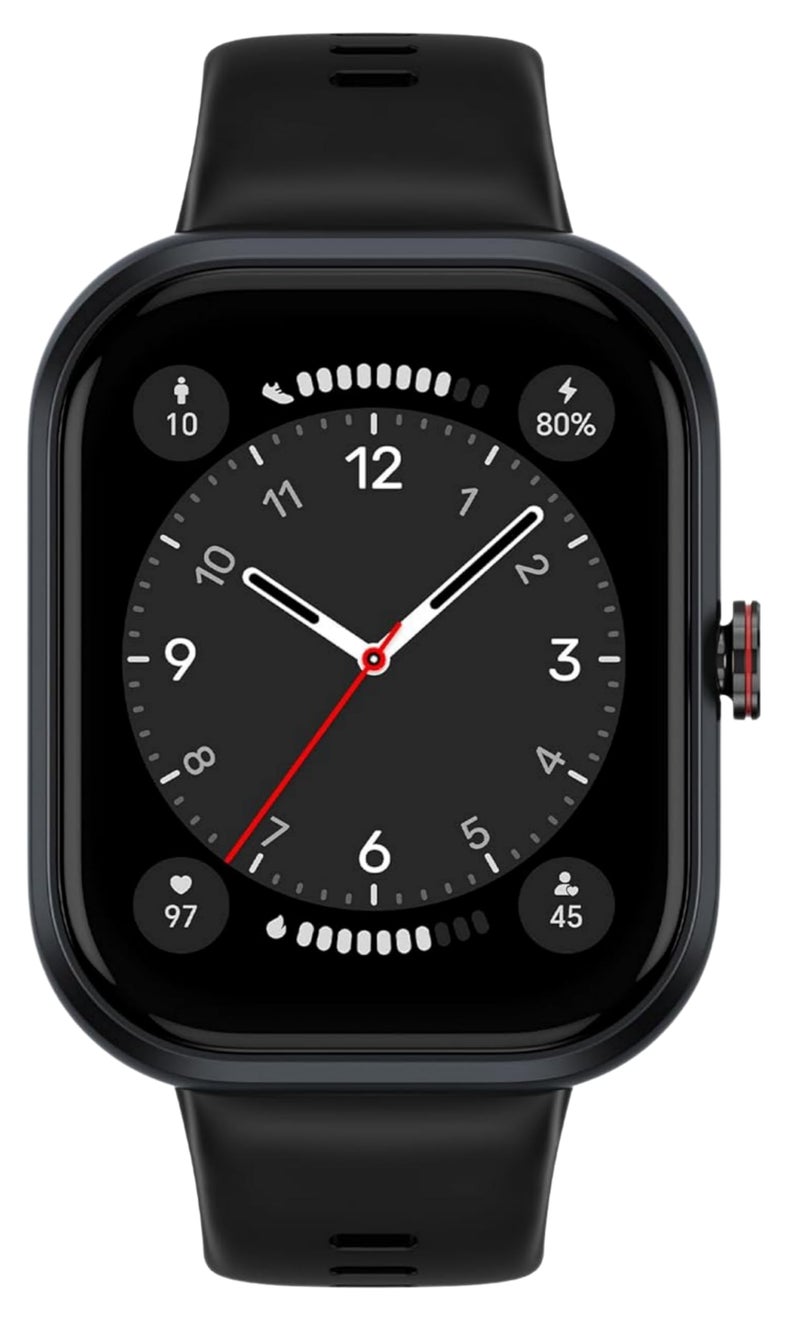 Honor Choice Watch| 1.95" AMOLED Display | Bluetooth Calling | 120 Workout Modes | 5 ATM Swim-Ready | Upto 12 Days Battery Life | Built-in Multi-System GNSS | SpO2, Heart Rate, Sleep Tracking (Black) - Image 1