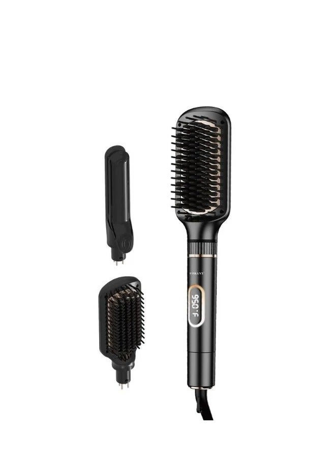 سوكاني فرشاة شعر SK-15044 مع مشط ومكواة 2 في 1، نفخ وتمشيط متكاملين - Image 1