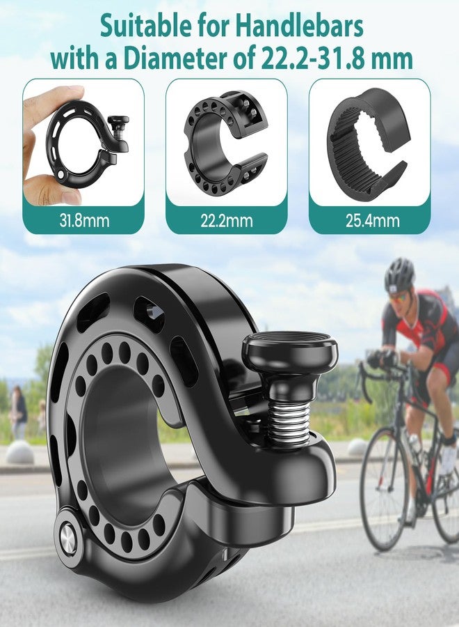 Topcrown Bike Bell, Aluminum Alloy Bicycle Bells for Adults Kids Max 110 dB, Bike Horn Fit 22.2-31.8 mm Handlebar for Mountain Road Bike Scooter Ebike - Image 5