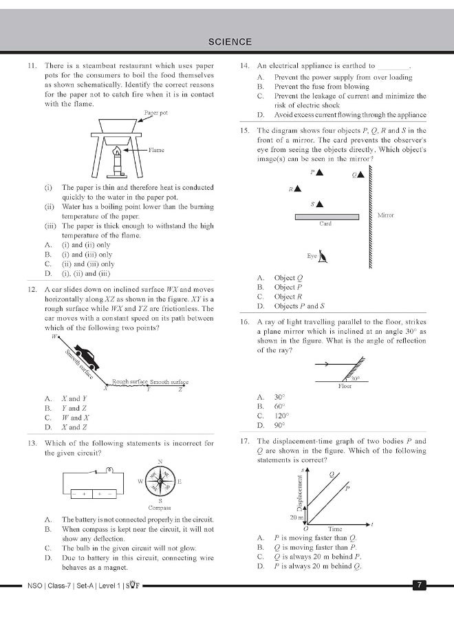 null - MTG Science (NSO) Olympiad Previous Years Papers with Mock Test Papers Class 7 - Sample OMR Sheet with Chapterwise Analysis | SOF Olympiad Books For 2023-24 Exam - Image 1