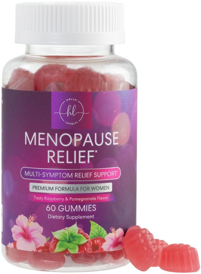 Hello Lovely! Menopause Supplements for Women - Complete Natural Mild Hot Flashes & Night Sweats Support, Multi Benefit Menopause Relief Gummy, Support for Balance & Energy, Gluten-Free & Non-GMO - 60 Gummies - Image 1