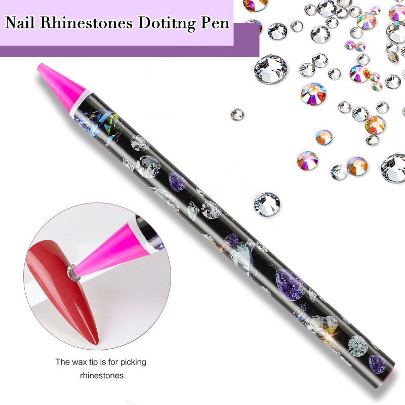 Canvalite Rhinestones 2784PCS in 6 Sizes Flat Back Gems, Crystal AB Art Gems with 5Pcs Jewelry Glue, Pick Up Tweezers and Picker Dotting Pen for Nails, Makeup, Stocking Stuffers Gifts for Women - Image 3