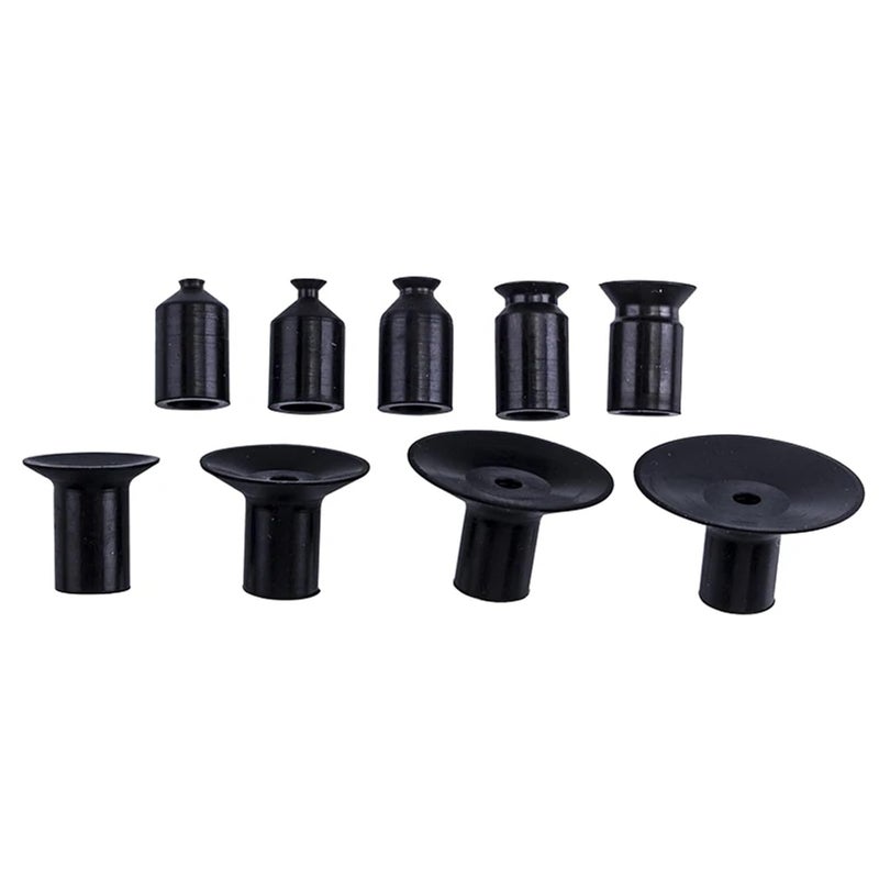 10Pcs Mini Vacuum Suction Cup Robot Accessories Industrial Pneumatic Nozzle Black Nitrile Rubber - Image 1