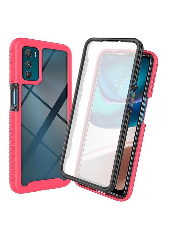 Green Tiger Motorola Moto G42 Starry Sky Full Body Hybrid Shockproof Phone Case Frosted Pink - Image 1