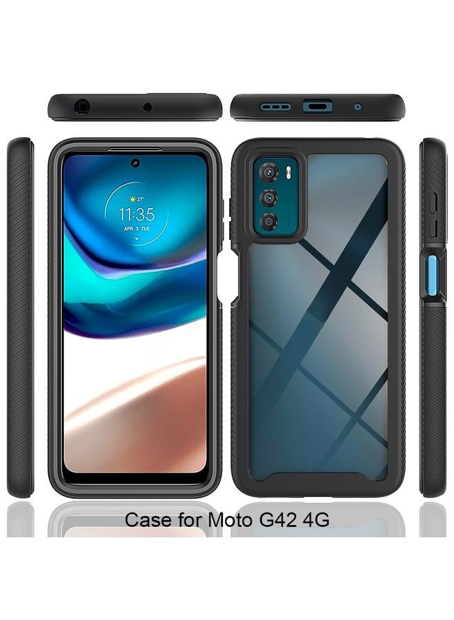 Green Tiger Motorola Moto G42 Starry Sky Full Body Hybrid Shockproof Phone Case Frosted Pink - Image 2