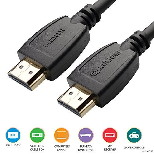 QualGear High Speed HDMI 2.0 Cable with Ethernet (6 Feet-6 Pack) - 100% OFC Copper, 24K Gold Plated Contacts, Triple-Shielded. Supports 4K Ultra HD, 3D, 18 Gbps, ARC (QG-CBL-HD20-6FT-6PK) - Image 5