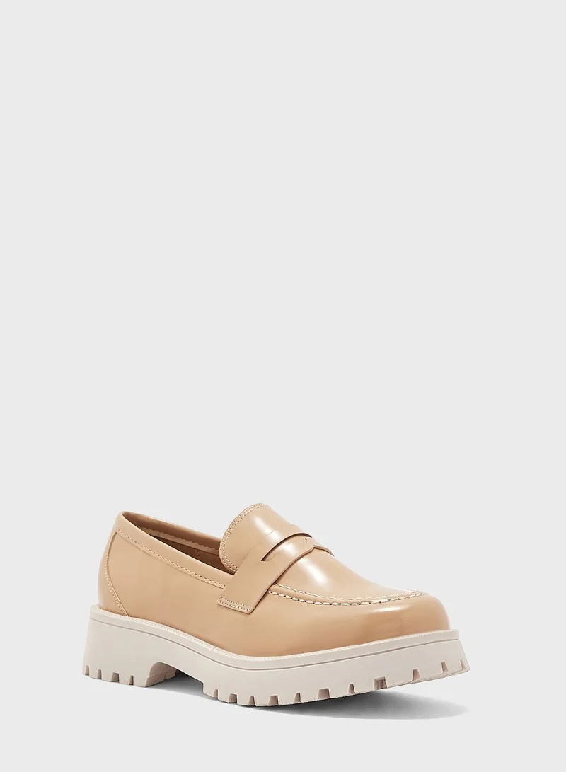 ELLA Tonal Square Toe Loafer