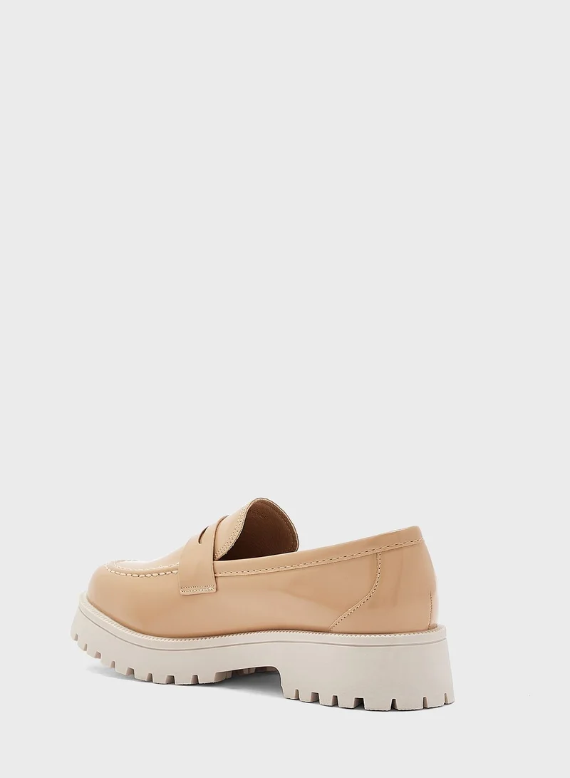 ELLA Tonal Square Toe Loafer