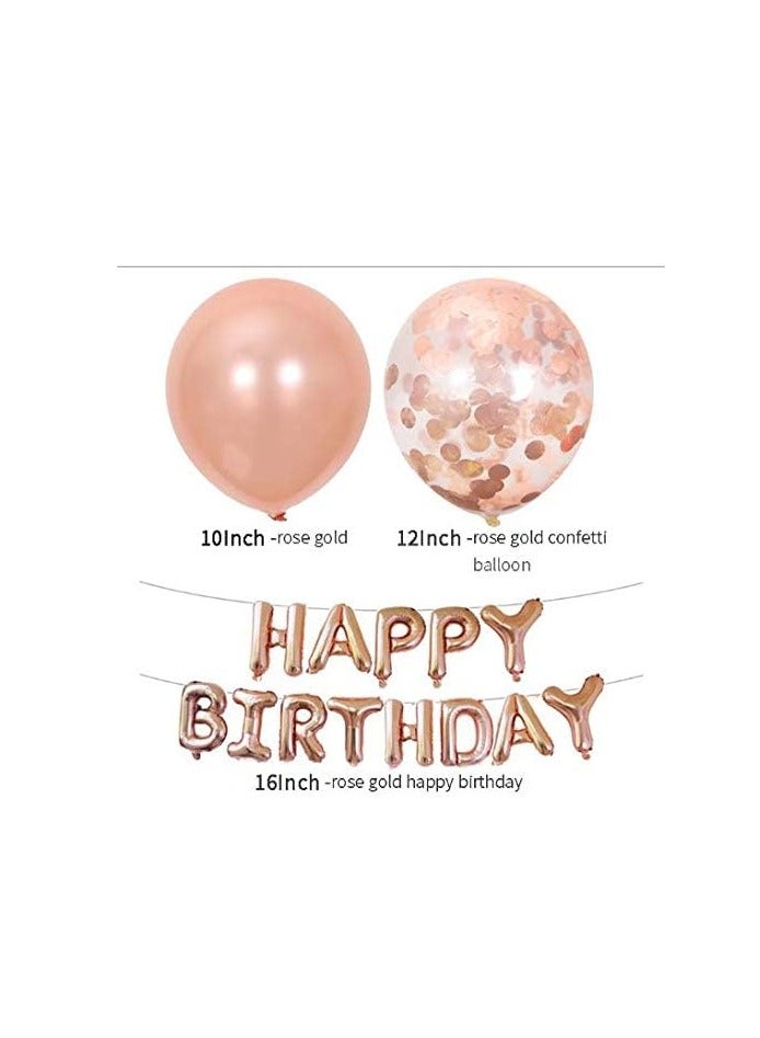 balloon Happy birthday party decorated with 20 foil film balloons - Image 2