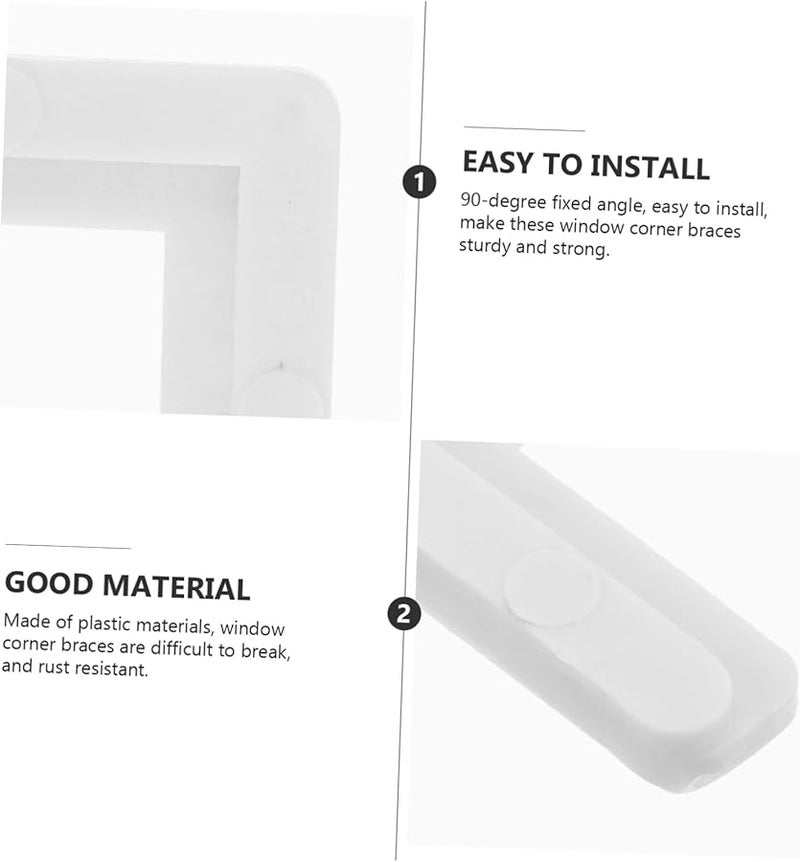Artibetter 10 قطع قوس زاوية داخلي 90 درجة لإصلاح إطار نافذة الشاشة عبوة من 1 - Image 4
