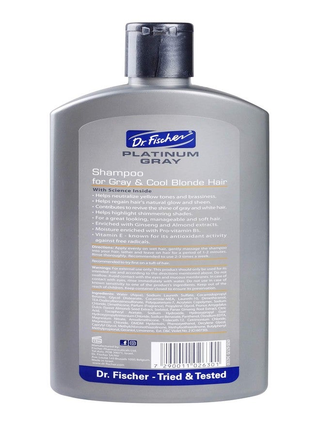 Dr. Fischer Gray Hair Shampoo. Volumizing and Clarifying for Silver Hair, Blonde Hair, Thinning, Colored & Brassy Yellow Tones.13.5 oz - Image 2