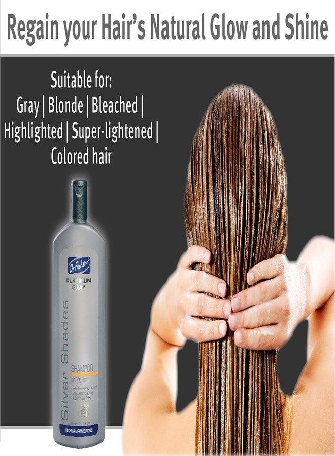 Dr. Fischer Gray Hair Shampoo. Volumizing and Clarifying for Silver Hair, Blonde Hair, Thinning, Colored & Brassy Yellow Tones.13.5 oz - Image 4