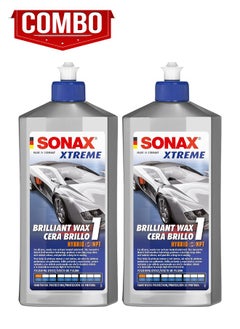 SONAX 2 pcs SONAX XTREME Brilliant Wax Cera Brillo 1 Hybrid NPT 250ml x2  - Image 1