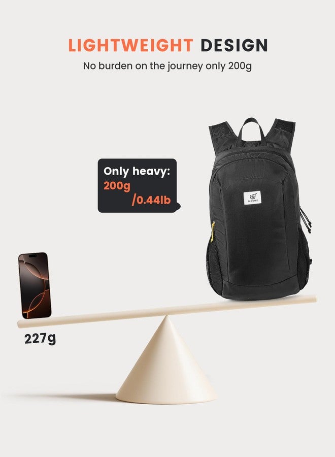 SKYSPER Hiking Backpack Ultralight Packable RFID Travel Daypack Small Nylon Stuff Pack 16L Outdoor Bag for Women Men - Image 4