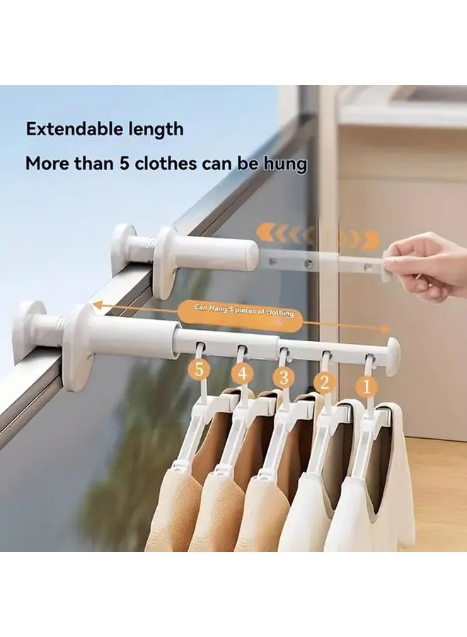 Foldable Travel Clothes Drying Rack Adjustable No Drill Space Saving 1 Piece - Image 3