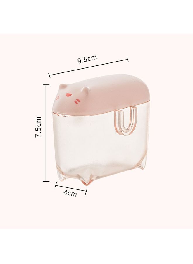 Data Cable Storage Box Power Plug Wire Storage Charger Cable Manager Mini Winder Cable Management Box Pink  - Image 4