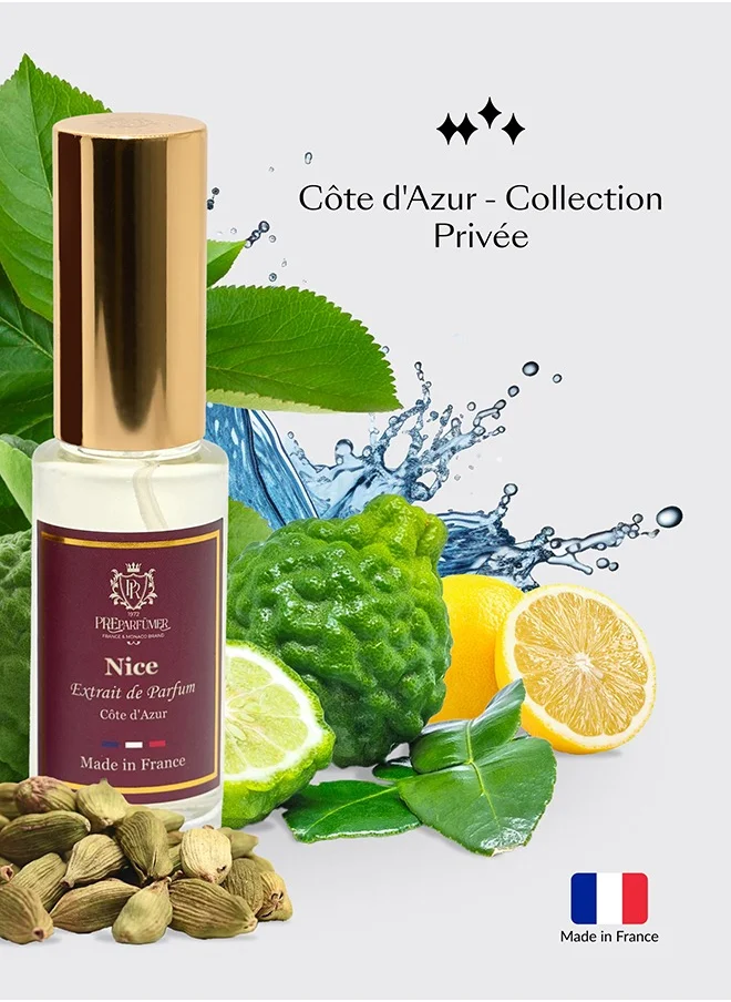 بريبارفيومر معطر من فرنسا اكستريت دي بارفان نيس للنساء - عطر بنفحات حمضية ومائية - عطر فاخر يدوم طويلاً، 15 مل