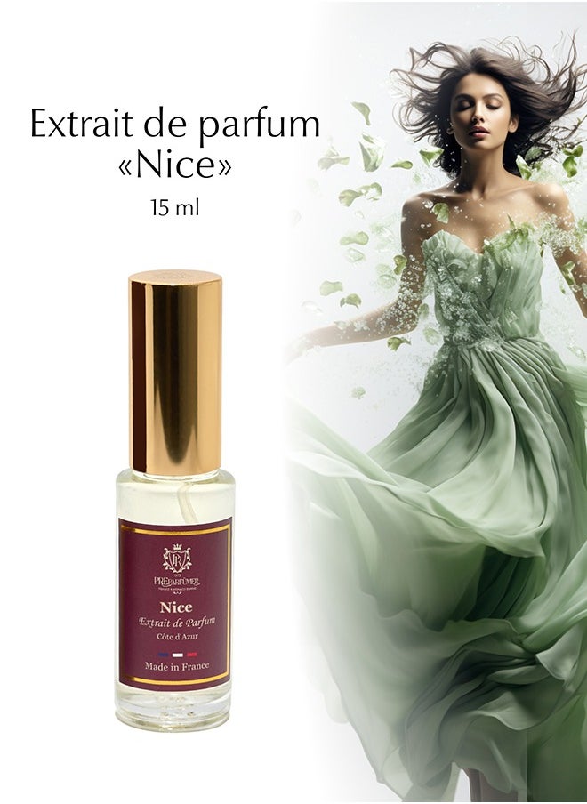 PREPARFUMER - From France Extrait de Parfum Nice for Women- Citrus and Aquatic Accords Fragrance - Long Lasting Luxury Perfume, 15 ml - Image 1