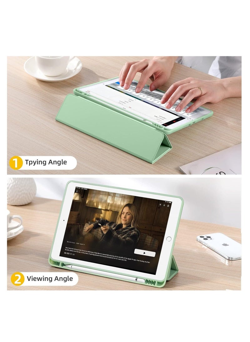 ELTRAZONE iPad 9th/8th/7th Generation case (2021/2020/2019) iPad 10.2-Inch Case with Pencil Holder [Sleep/Wake] Slim Soft TPU Back Smart Magnetic Stand Protective Cover Cases - Image 4