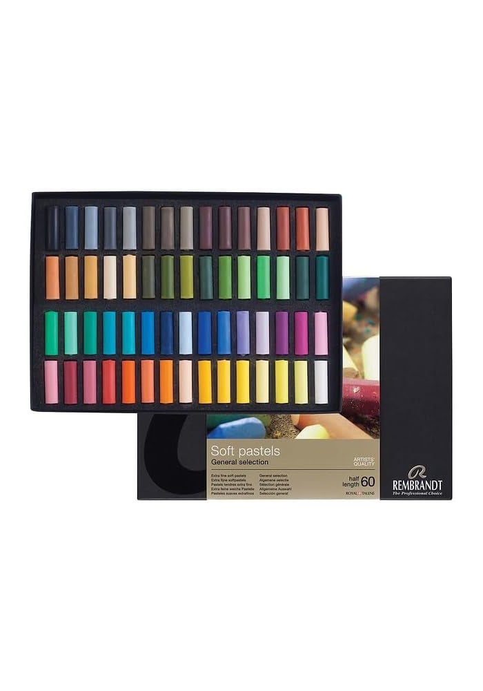 Rembrandt Extra Fine Artist Quality De Luxe Set of 60 Half Length Soft Pastels - Image 5