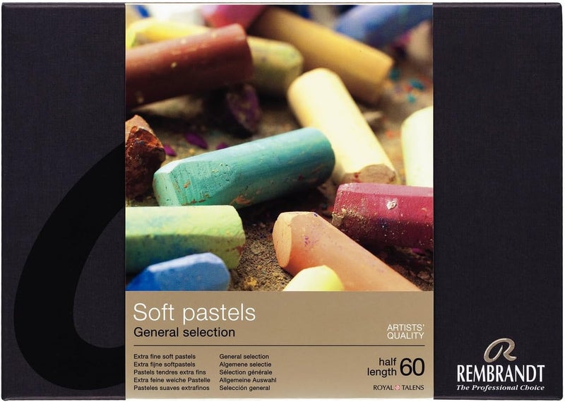 Rembrandt Extra Fine Artist Quality De Luxe Set of 60 Half Length Soft Pastels - Image 1