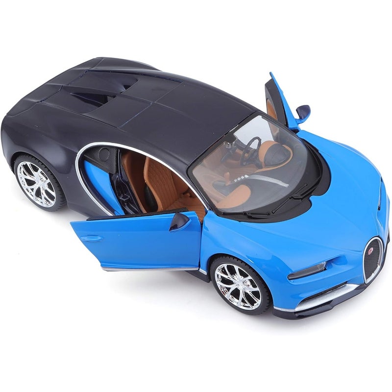 مايستو سيارة بوغاتي شيرون 1/24 - ازرق - 31514 - Image 4