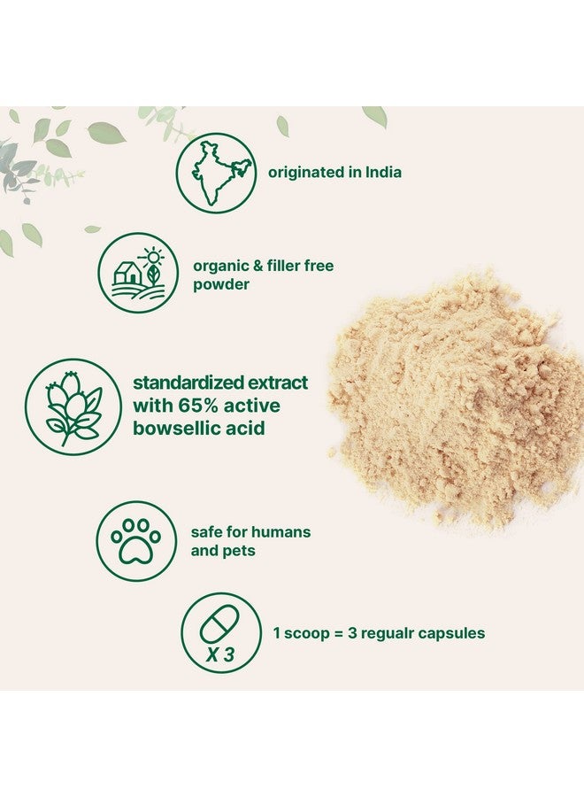 مايكرو إنجريدينس Organic Boswellia Serrata Extract Powder, 8 Ounce, Pure Boswellia Supplement with 65% Boswellic Acid, Supports Joints, Knees and Bones Health, Non-GMO, Pet Friendly, India Origin - Image 3