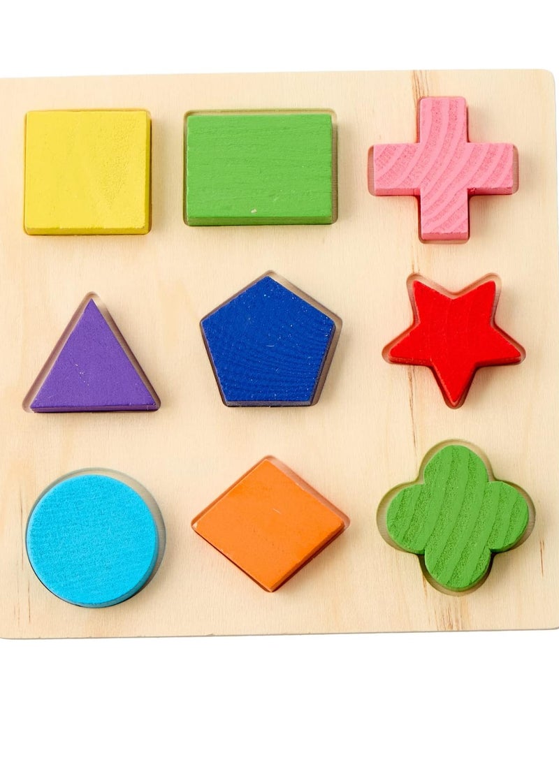 Geometric Wooden Educational Toys, 3 Years - Image 1