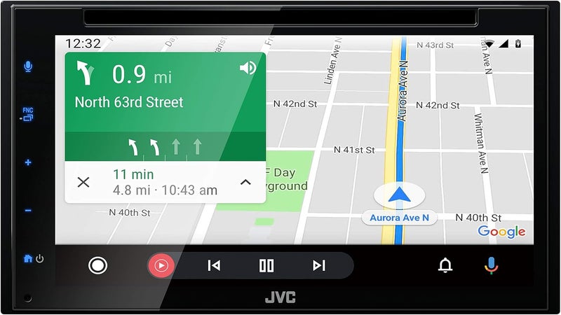 JVC KW-V660BT Apple CarPlay Android Auto DVD/CD Player with 6.8" Touchscreen - Image 4