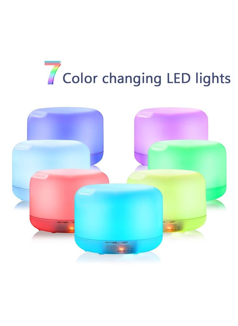 Arabest - Ultrasonic Air Humidifier, Essential Oil Diffuser with 7-Colour LED Lights, Aromatherapy Diffusers for Home and Office - Image 1