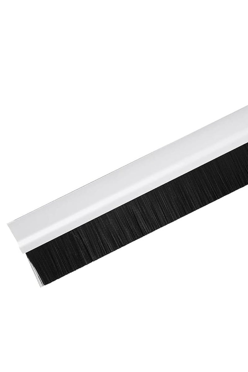 Door Bottom Brush & Rubber Seal  Under Door Draft Blocker Keeping Noise Repellent & Dust (100cm, Brush) - Image 1
