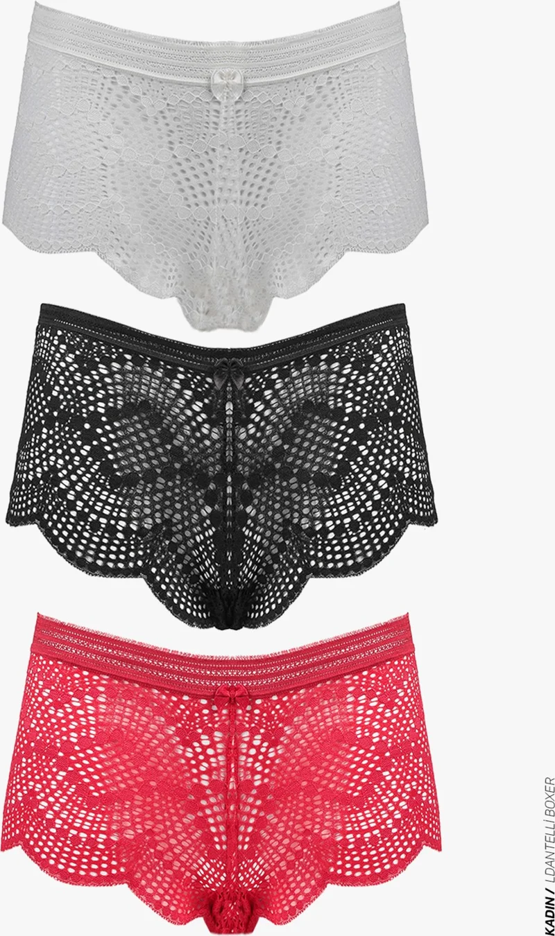 Merry Secrets Merry Secret's Women's Boxer Panties 3-Pack