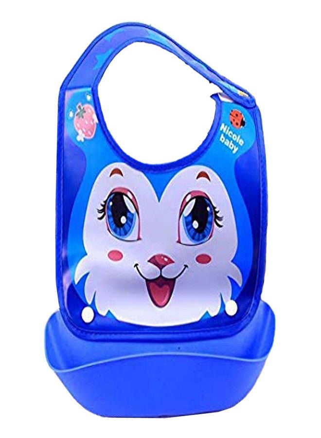 FOK 1 Pc Plastic Waterproof Stylish Roll Up Food Catcher Baby Bib - Random Color