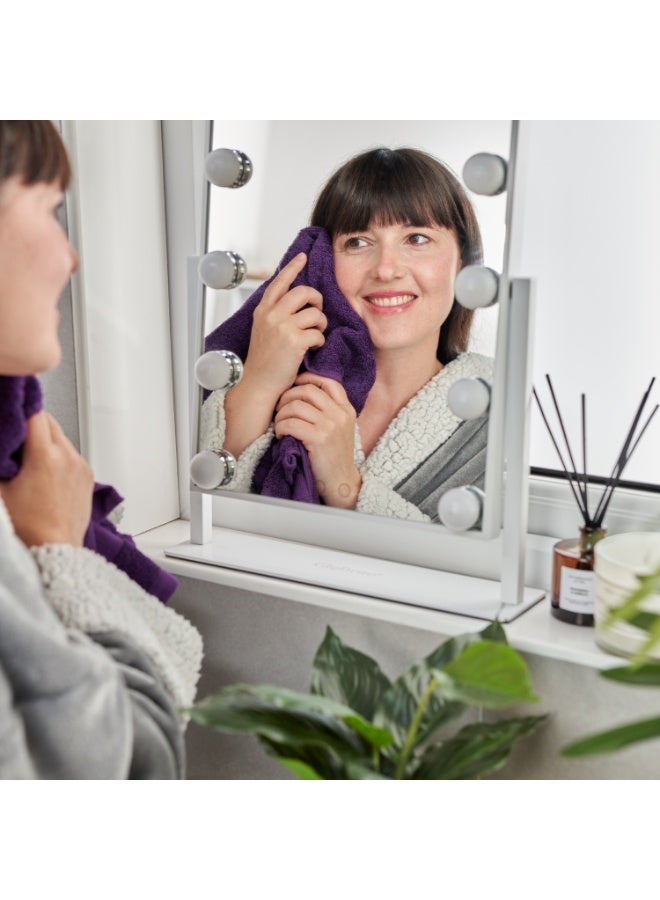 إيتن هوم وير طقم فوط حمام قطن مصري مكون من 5 قطع - 5 فوط وجه 30 × 30 سم - نعومة فائقة، عالية الامتصاص، معتمدة من OEKO-TEX، صنع في مصر - اللون: رمادي داكن ( 5 قطع) - Image 2