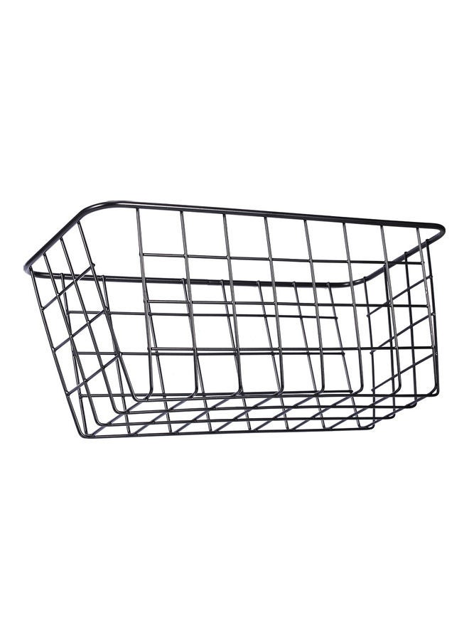 إسكدنيا سلة تخزين من الحديد تثبت على الحائط أسود 28.5*10.5*12سم - Image 4