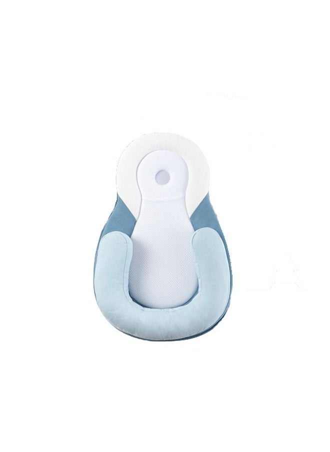 WEMART - Baby Correction Anti Deviation Head Pillow Side Sleeping Pillow Positioning Pillow Blue - Image 1