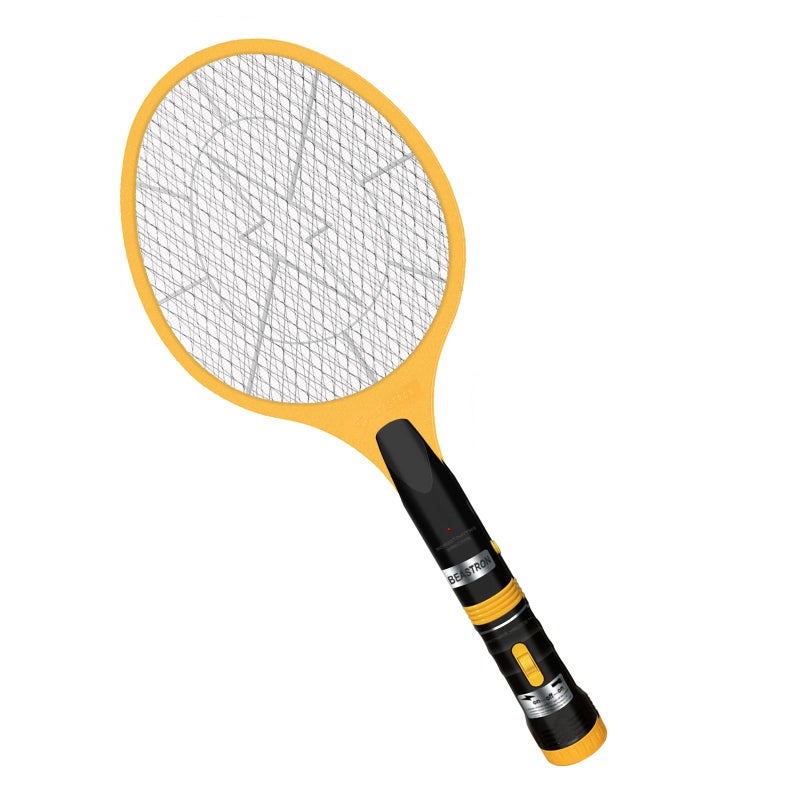 Beastron Bug Zapper, Electric Fly 3000, 1 Pack, Yellow Large Size Killer Racket with USB Charging (Upgraded - Image 1