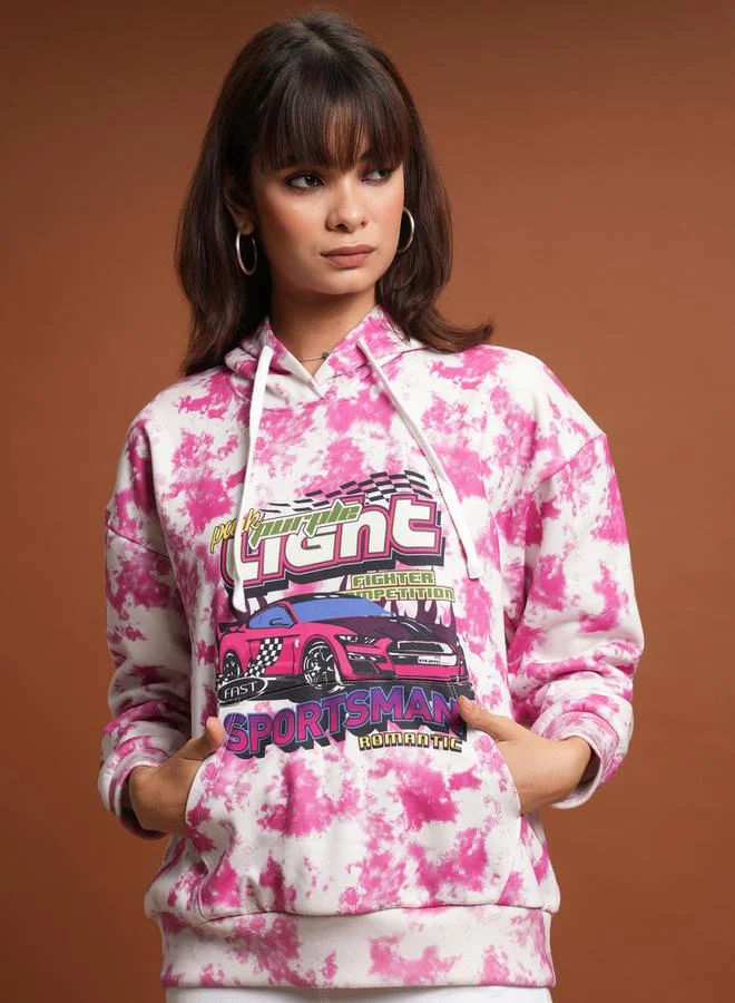 Tokyo Talkies Tokyo Talkies Graphic Print Oversized Hoodie