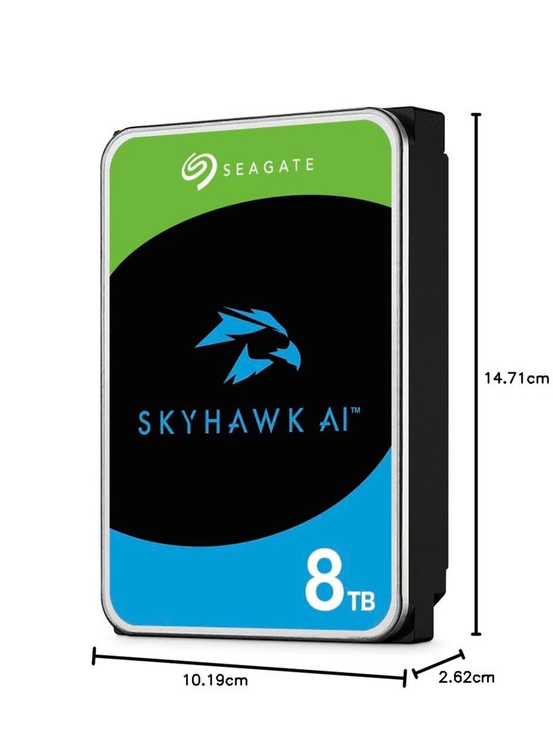 Seagate Skyhawk AI 8TB Video Internal Hard Drive HDD – 3.5 Inch SATA 6 Gb/s 256 MB Cache for DVR NVR Security Camera System with 3-Years Data Recovery Services 8 TB - Image 4