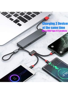 General Multi Charging Cable Magic Box,3 in 1 Portable Braided Charge Cable Fast Charging Cord Compatible with Micro USB/Type-C/i-Products Devices  - Image 3
