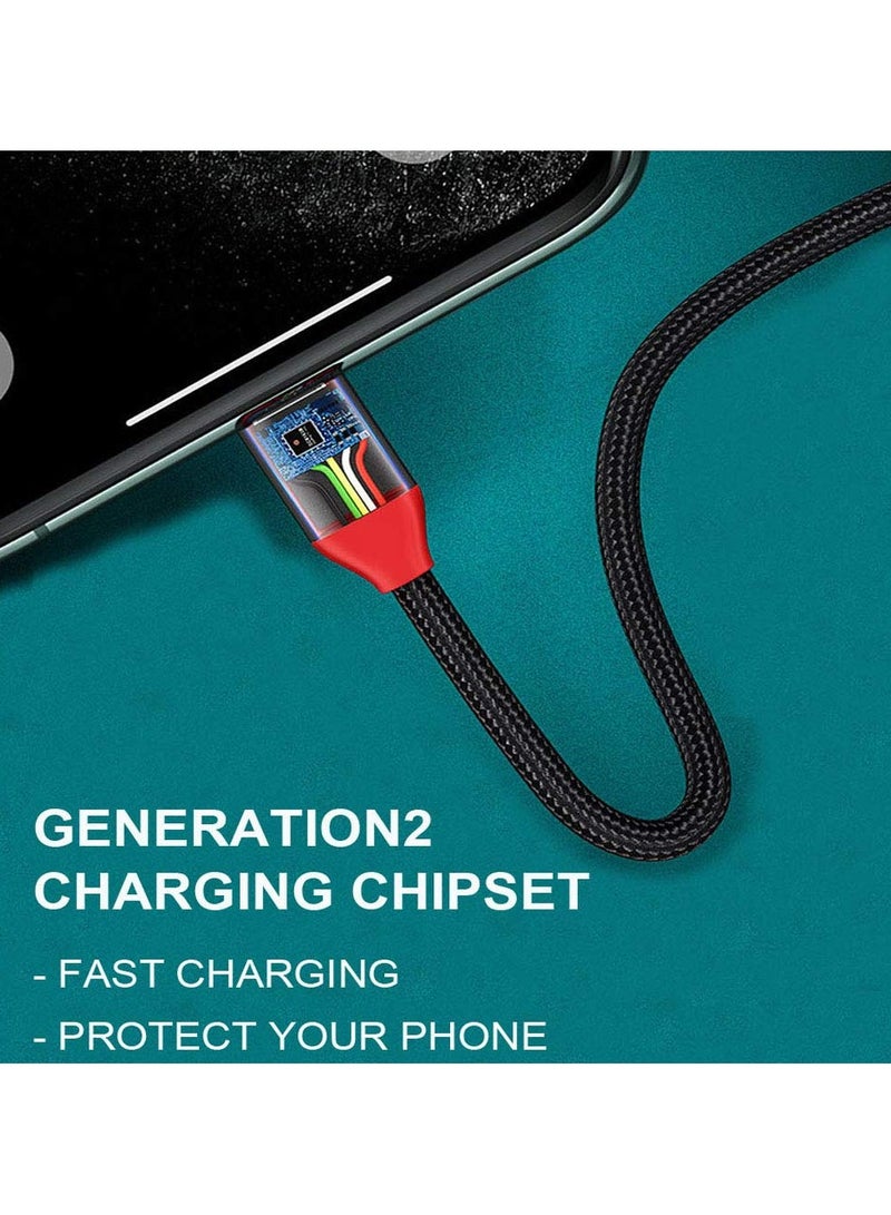 General Multi Charging Cable Magic Box,3 in 1 Portable Braided Charge Cable Fast Charging Cord Compatible with Micro USB/Type-C/i-Products Devices  - Image 5