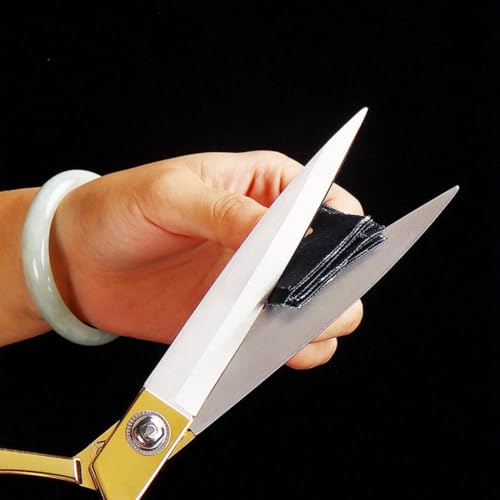 Wolpin Cloth Scissors Tailor Scissor for Cloth Cutting, Gold Multipurpose Stainless Steel Fabric Cutting Tool, 10.5 Inch Long - Image 5