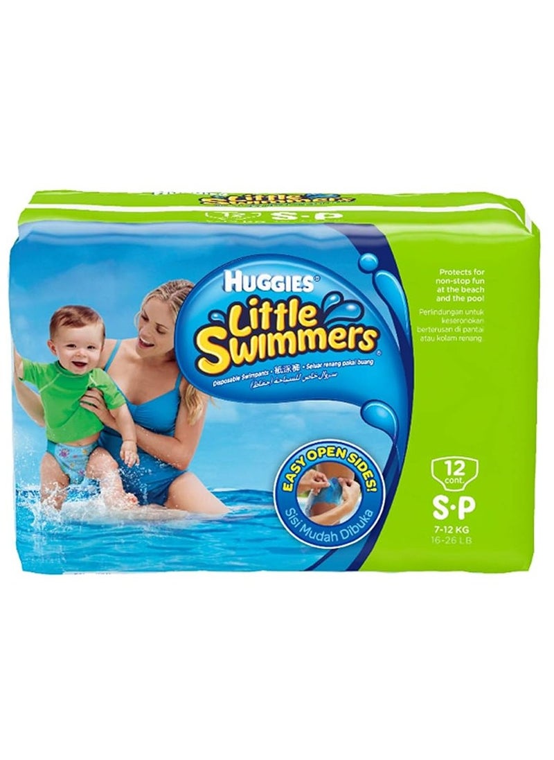 Huggies Huggies Little Swimmers Diapers  Small 7-8 kg Pack of 12 
