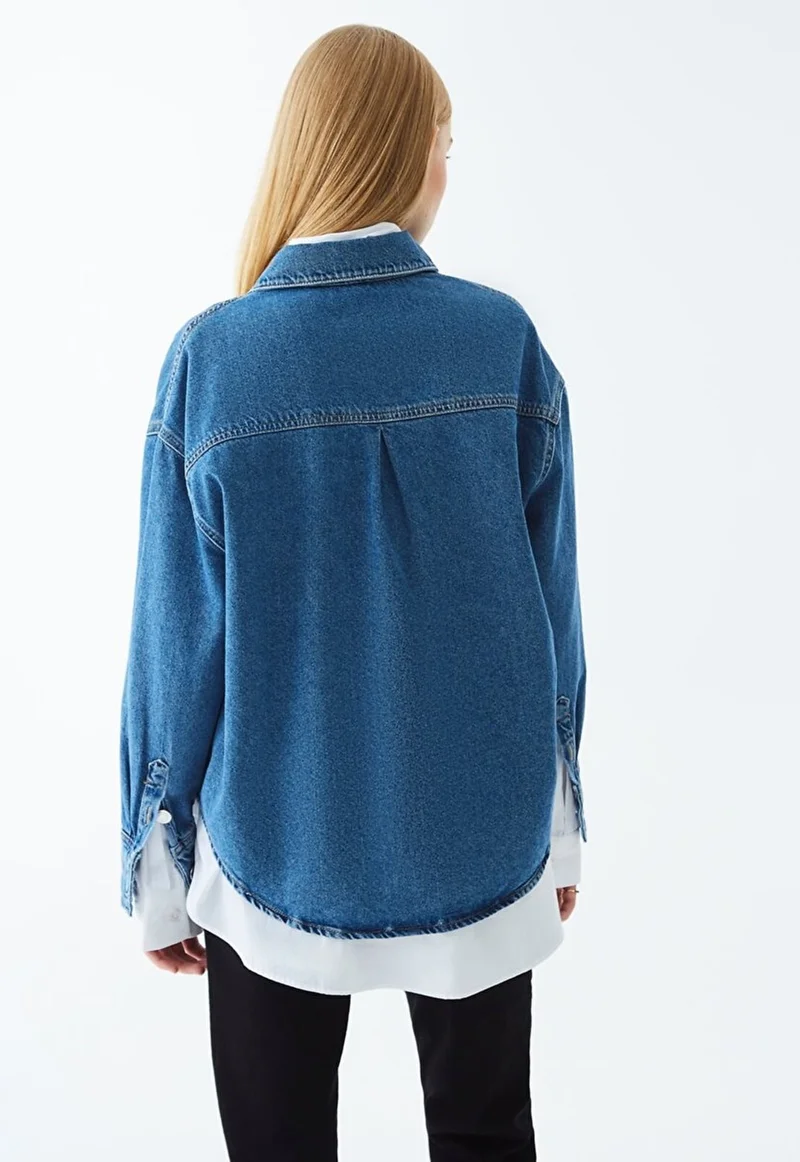 ال تي بي WomenGlenna Oversize Jean Shirt