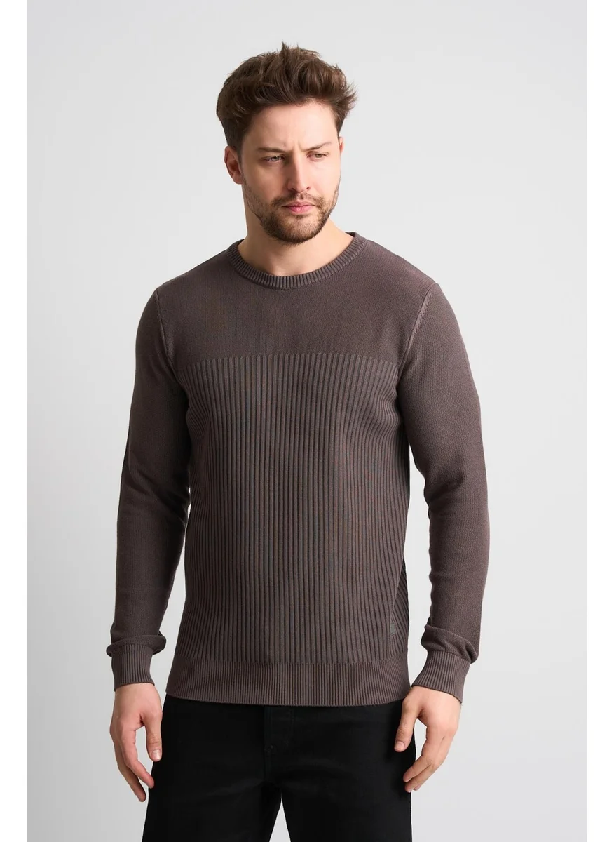 Alexander Gardi Textured Patterned Men's Knitwear Sweater